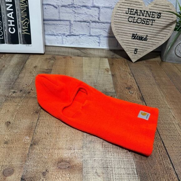 Carhartt Mens Knit Insulated Face Mask Orange - Picture 5 of 7